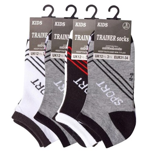 Pack of 6 Girls Boys Kids Socks School Uniform Polyester Sports Games Ankle Sock - Picture 2 of 7
