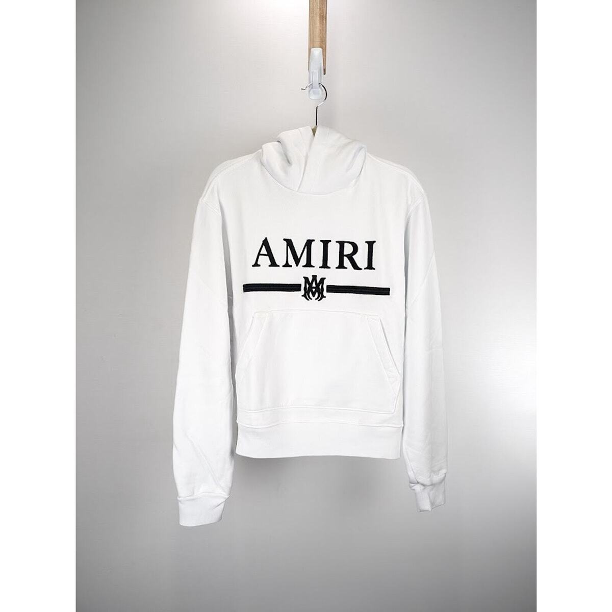 Amiri MA Bar Embroidery Hoodie in White BNWT XXL | eBay Amiri MA Bar Embroidery Hoodie in White BNWT XXL | eBay