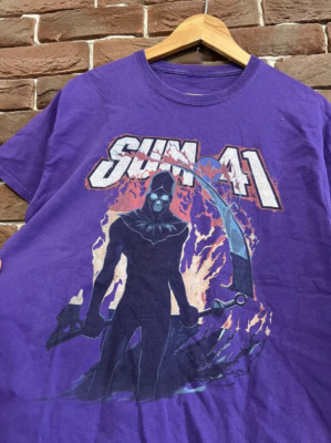 Sum 41 Punk Band Rare Purple Unisex Cotton T-Shirt