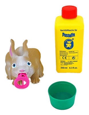 Seifenblasen Spiel Hase Drücker Tier Pustefix Kaninnchen Kinder Spaß Flüssigkeit