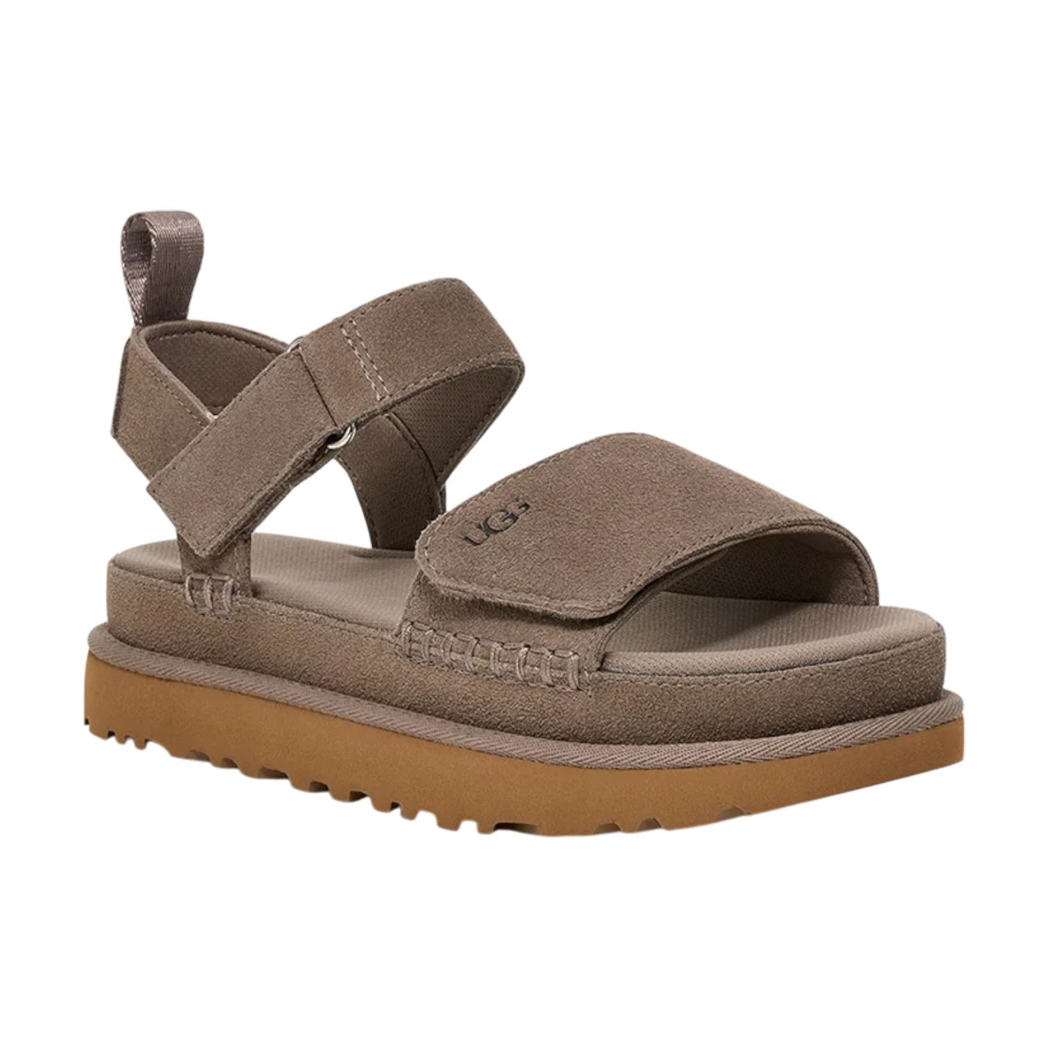 Sandali da donna UGG Goldens scamosciati pennacchio fumè taglia 8 US [1136783]