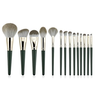 14PCS Large Soft Fluffy Eye Shadow Foundation Cosmetic Powder Makeup Brushes Set