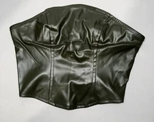 Women's Faux Leather Tube Top - Wild Fable Olive Green XXS