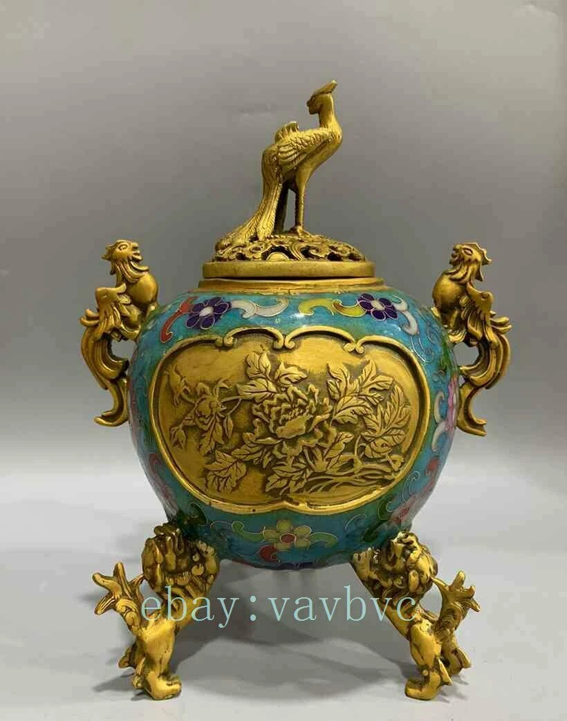 景泰蓝香炉| eBay