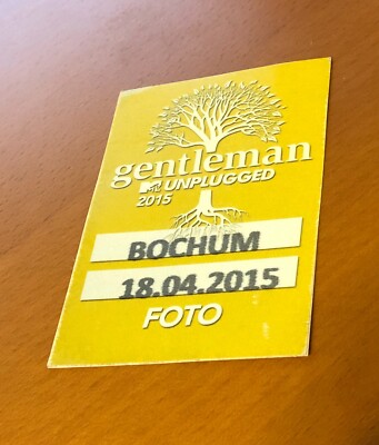 Gentleman MTV Unplugged Ruhr Congress Bochum Pass 2015 VIP Foto 18.04.2015