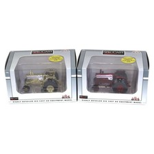  Set Of 2 Red &gold Plated 1:64 High Detail Oliver White 1855 2wd...