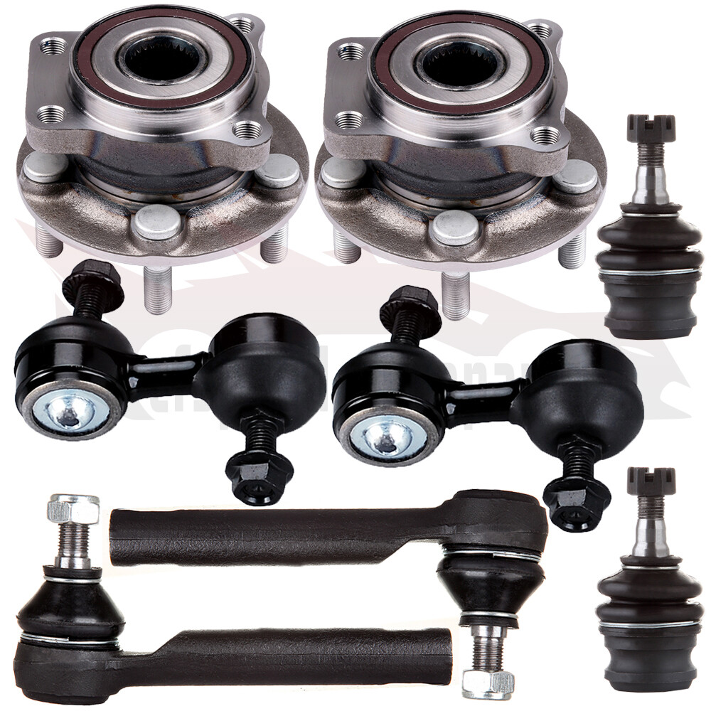 10PCS Subaru Outback Suspension Kit - Wheel Hub Ball Joints Tie Rods Sway Bar Links