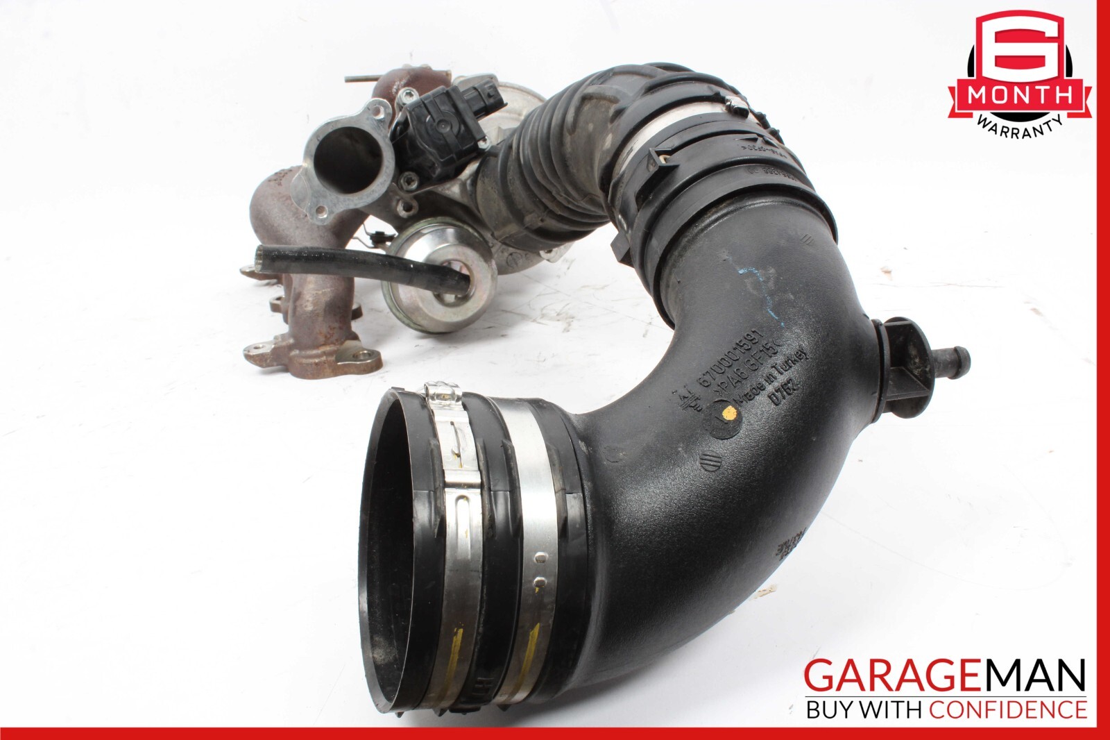 14-20 Maserati Ghibli Levante M157 Left Turbocharger Turbo Charger Manifold OEM