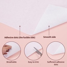 Medium Weight 12"X 30 Yards Fusible Interfacing for Sewing, Iron-On Non-Woven