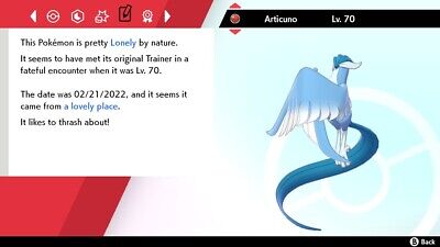 Pokémon International Challenge 2022 Ultra Shiny Galarian Articuno