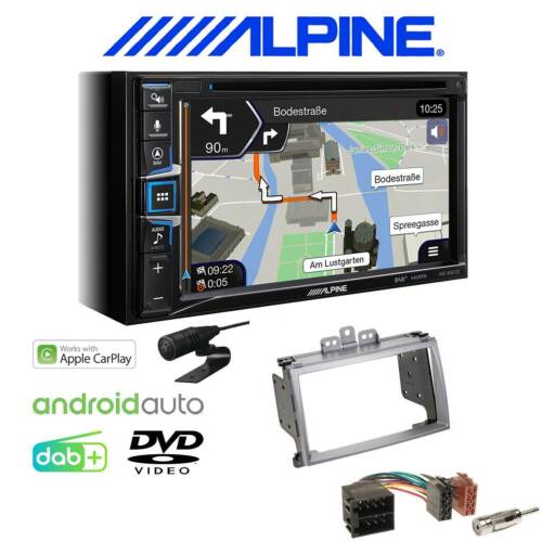 Alpine Navigation Apple CarPlay Android Auto  für Hyundai i20 2009-2012 silber - Bild 1 von 6