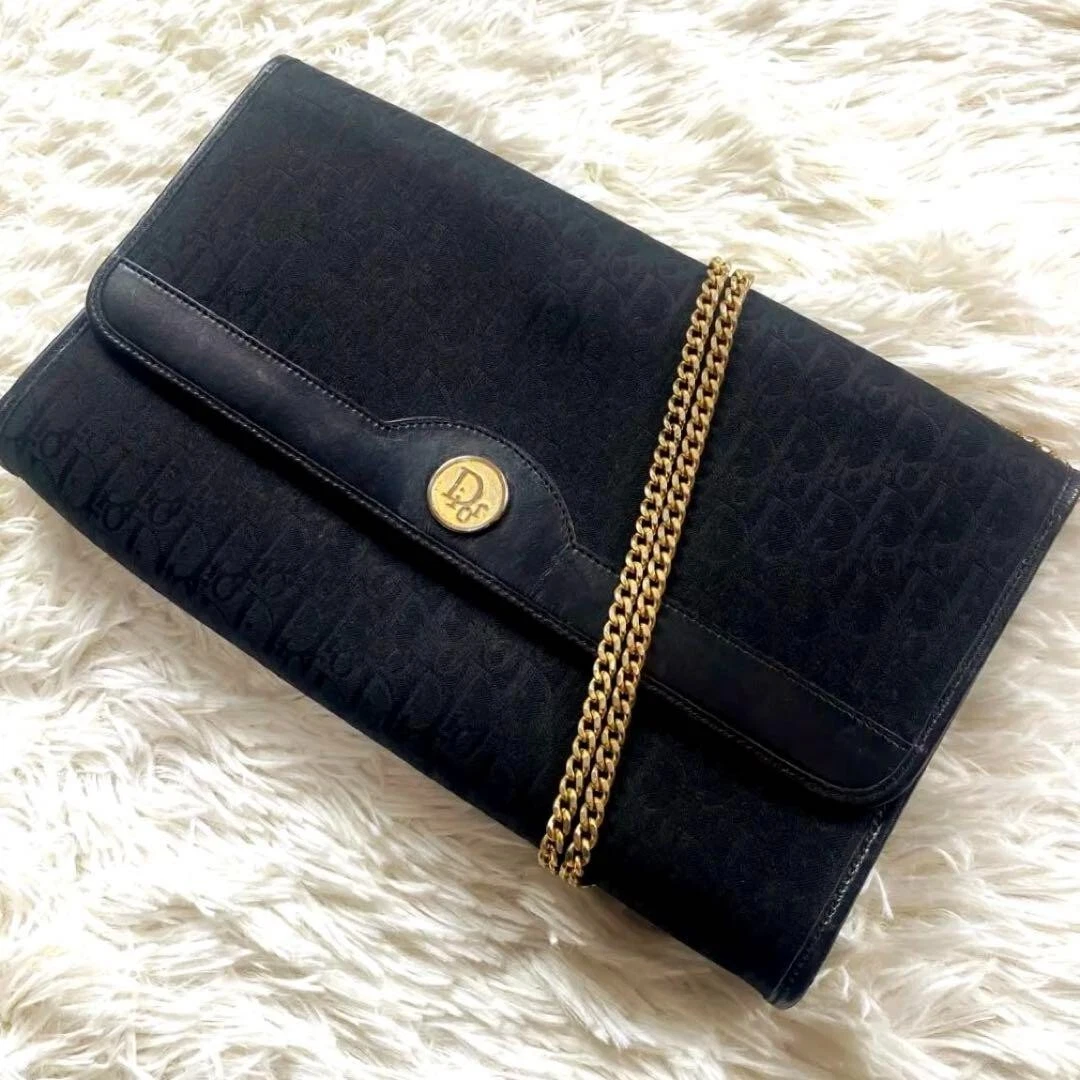 Sac bandoulière chaîne trotteur Christian Dior authentique Japon