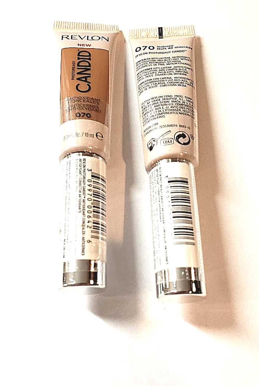 Лот из 2 Revlon Photoready Candid Антиоксидантный консилер 070 Мускатный орех 2190₽