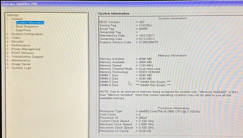 Dell OptiPlex 790 SFF- i5-2400 - 4GB RAM - 256GB SSD - POWER CABLE (OFFERS OK) - Image 2 of 4