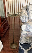 Antique Brass/Iron Bradley & Hubbard Smoking Stand  With Match Holder 30” X 8” !