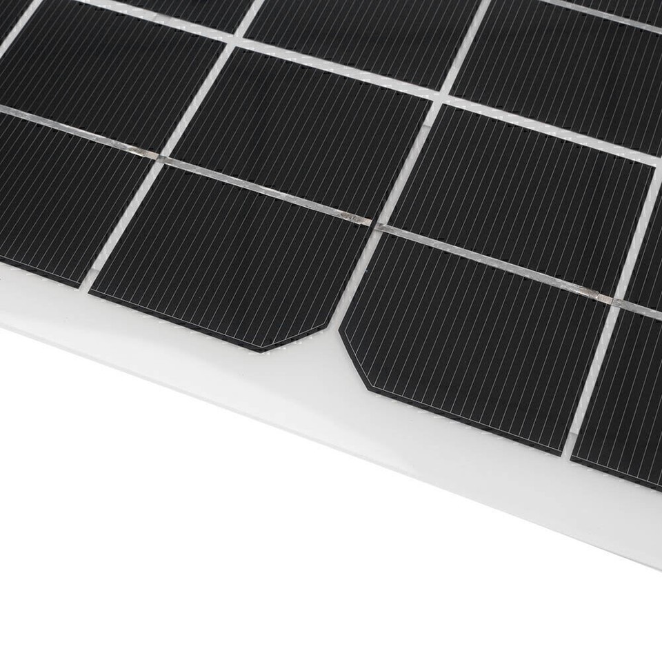 Mono 18V 20W Flexible Solar Panel For Motorhome Boat Roof 12V Battery