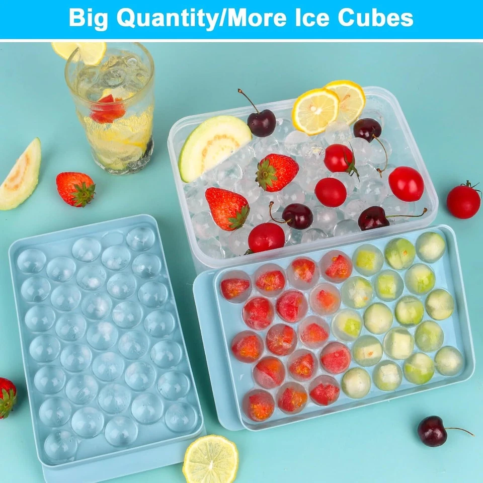 Hágalo usted mismo Cubo de Hielo Redondo Fabricante de Bolas Bandeja PP Silicona Esfera Molde Bar Whisky Cócteles Foto 4 de 4