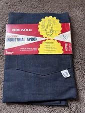 Vintage Big Mac Sanforized Blue Industrial Apron JC Penneys Work Wear