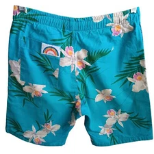 28" 28W Vintage Hawaiian Shorts 1980's FLORAL PRINT HAWAII Paradise Found Surf