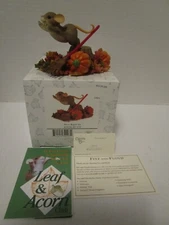 Charming Tails ~ Dive Right In ~ Fall Raking Leaves 85/118 Fitz and Floyd