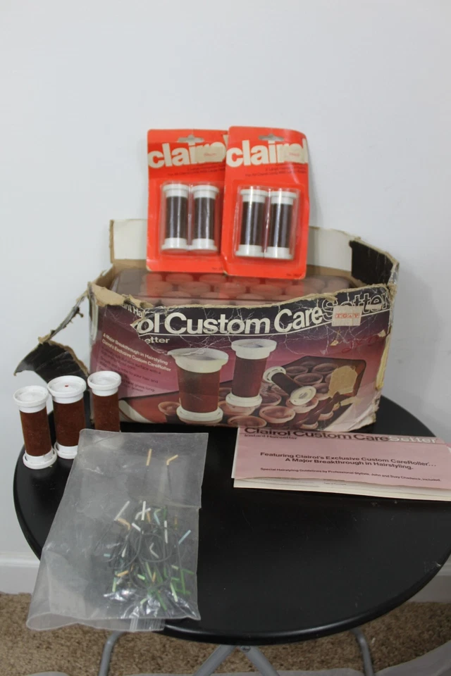 Clairol a Medida Caresetter 1981 KF-20 Caliente Rulos Big Hair Dinamarca Obras - Imagen 1 de 4