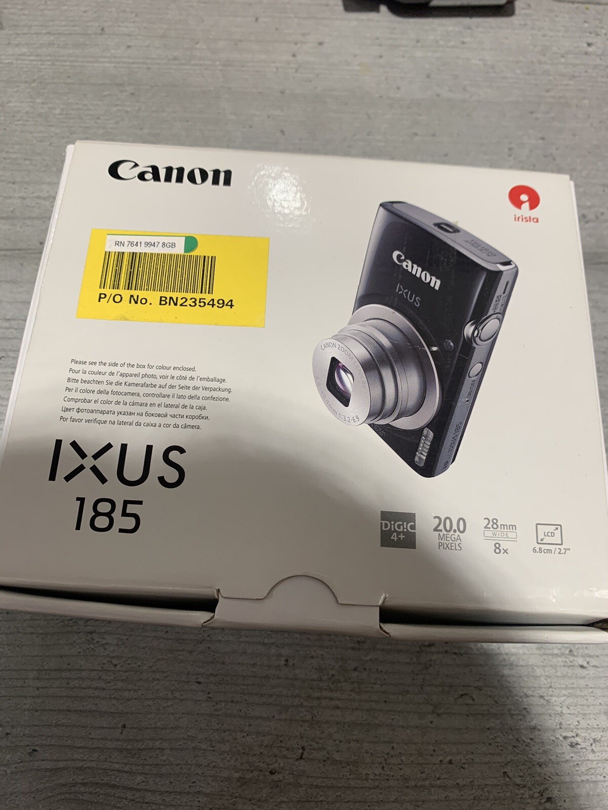 Canon IXUS 185 20.0MP HD Compact Point & Shoot Digital Camera 8x