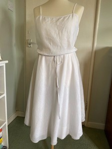 white linen sundress