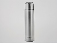 Michelino Edelstahl - Isolierflasche 0,75 Liter Thermosflasche Trinkflasche