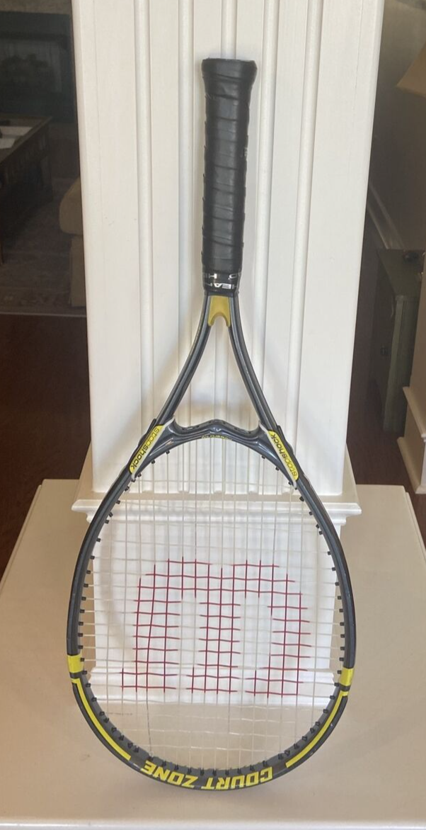 Wilson Court Zone Stop Shock Tennis Racquet With New (Never Played