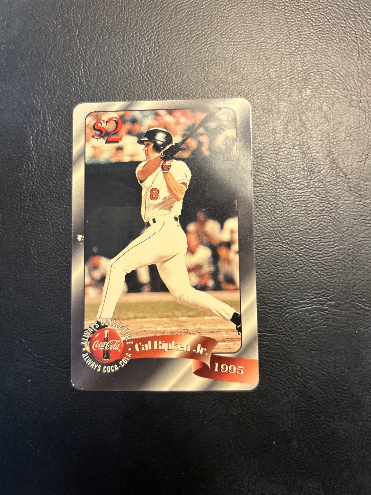 Jb7b 1996, Coca-Cola Sprint Calling Card $2 #3 Cal Ripken 1995 Baltimore Orioles