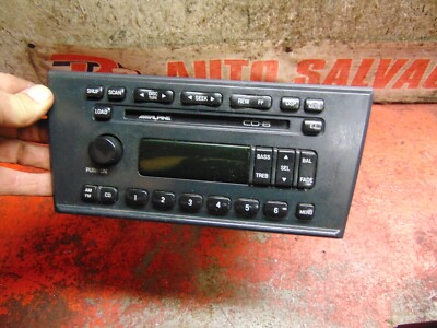 00 01 02 Lincoln LS oem Alpine 6 disc CD player radio stereo 2w4t-18c815-ad