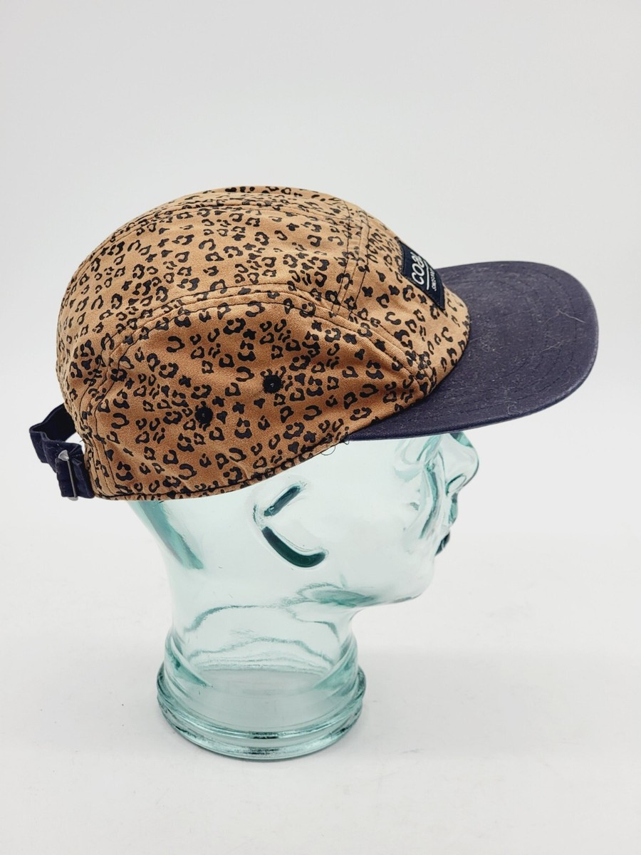 Coal Headwear Black Brown 5 Panel Hat Leopard Print Pure