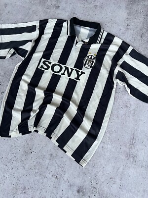 Juventus 90s Retro Soccer Jersey Sony | eBay