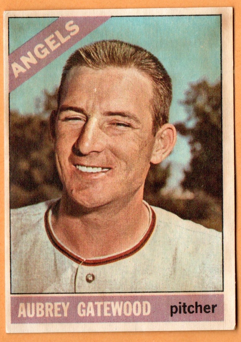 Aubrey Gatewood #42 Venezuelan Topps 1966 California Angels PRINTED IN VENEZUELA