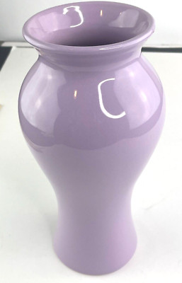 1-800-Flowers Light Purple Glass Vase - 9 1/2'' High, 4 1/2'' Widest Pt, 3.5'' Diam