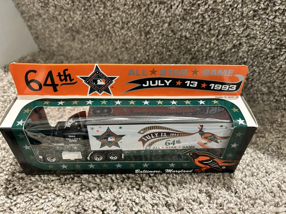 VINTAGE 1993 MATCHBOX 64th ALL STAR GAME BALTIMORE ORIOLES DIECAST TRUCK- BNIB - Image 3 of 4