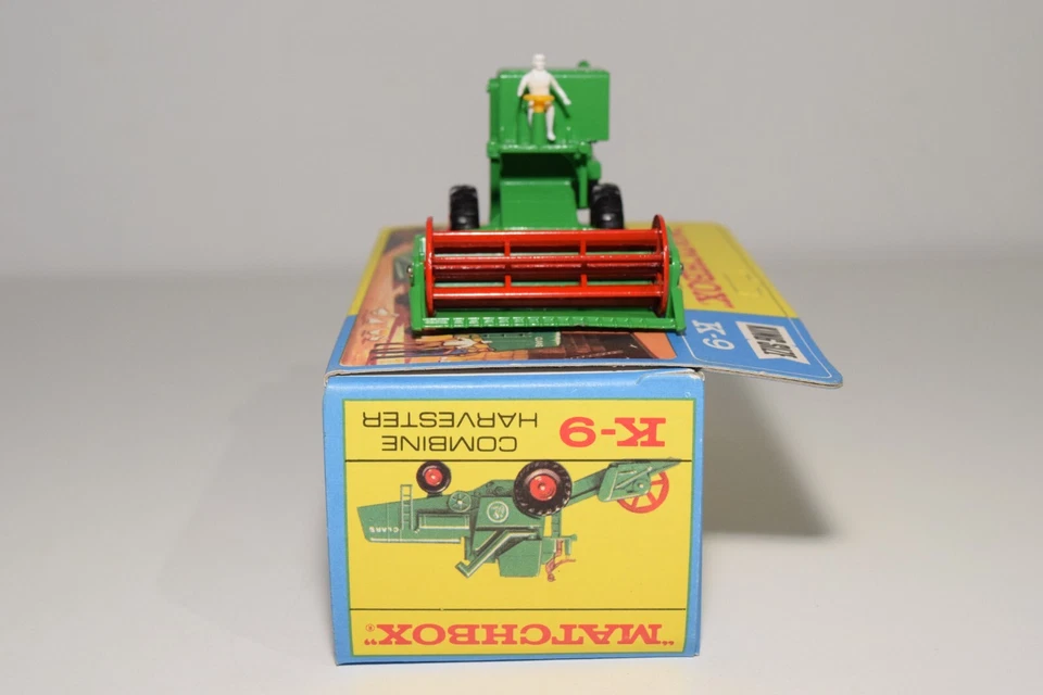 B11 1:43 MATCHBOX KINGSIZE K-9 K9 K 9 MÄHDRESCHER GRÜN MIB SELTEN! - Bild 4 von 4