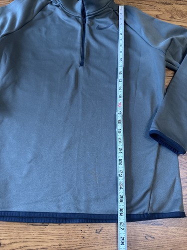 Nike Dri-Fit Performance Stretch 1/2 Zip Half Zip Pullover Sweatshirt Olive L T1 - Picture 4 of 8