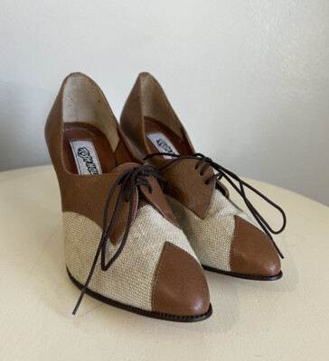Vintage Rush Hour Leather Upper Women s High Heels NEW size 7.5B