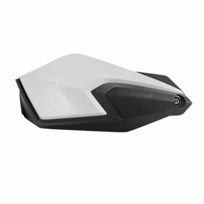 Motorrad Handprotektor Polisport feste Version S-Dual weiß-schwarz (inkl. Befestigung)