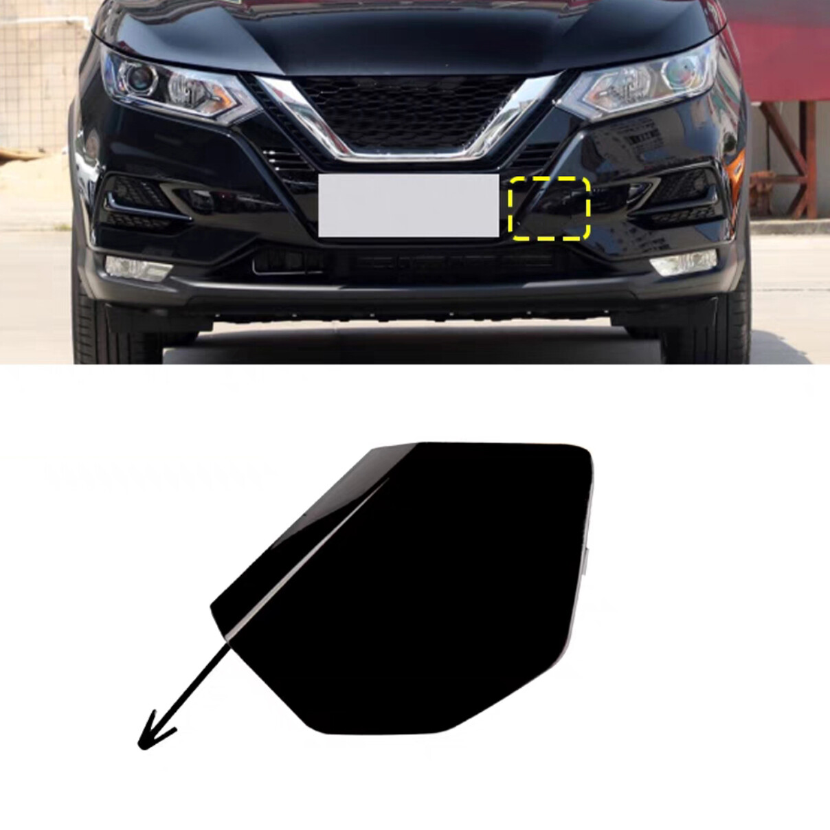Front Bumper Tow Hook Cover Cap For Rogue Sport 2020-2023 622A0-6MR0H (Black) – Buy The Best Products In The Online Store - Foto 11