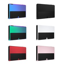 eXtremeRate Replacement Back Plate Black Shell for Nintendo Switch OLED Console