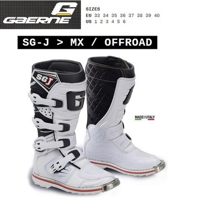 Stivali enduro cross moto GAERNE GX1 GOODYEAR OFFROAD white black yellow 2184019