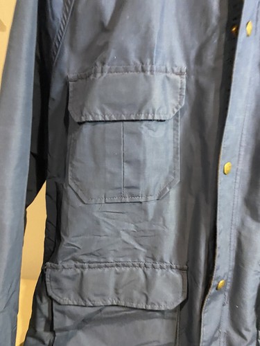 Vtg Woolrich Men's Blue Jacket Size Large Made in USA Hooded - Picture 2 of 9
