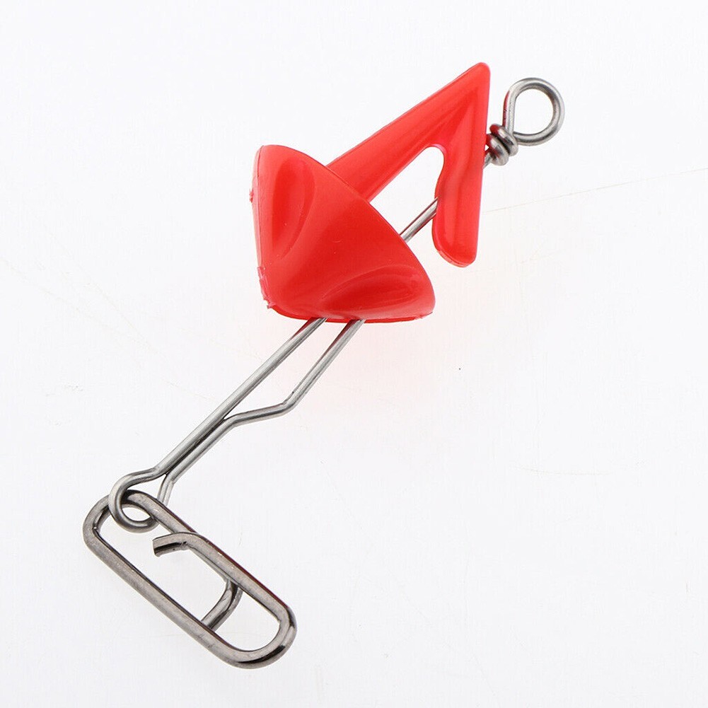 Plastic Fishing Bait Clips Red Simple Tool Wide Range Breakaway style
