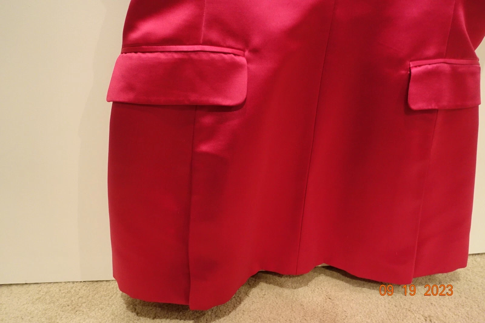 Alexander McQueen tunica seta fucsia It.46 senza maniche
