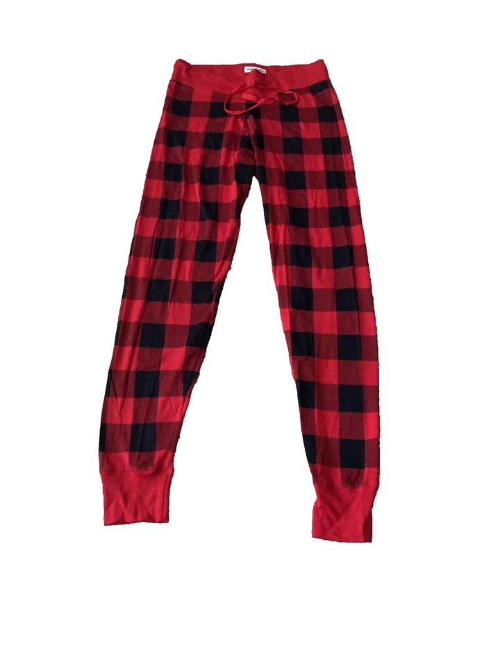Leggings de pijama Little Blue House by Hatley para mujer, cuadros rojos de búfalo, pequeños NUEVO Foto 2 de 4