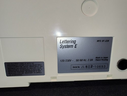 GBC Lettering System E w/Cassettes & Carrying Case - Picture 13 of 19