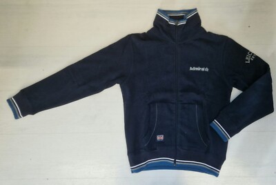 4700/44 ADMIRAL UOMO FELPA SPORTIVA ZIP GIACCA TASCHE FRONTALI