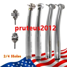 NSK Style Dental LED E-generator Fiber Optic/ High Speed Handpiece 2/4Holes USA